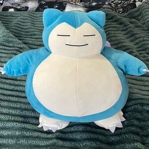 16" blue and white Snorlax plush